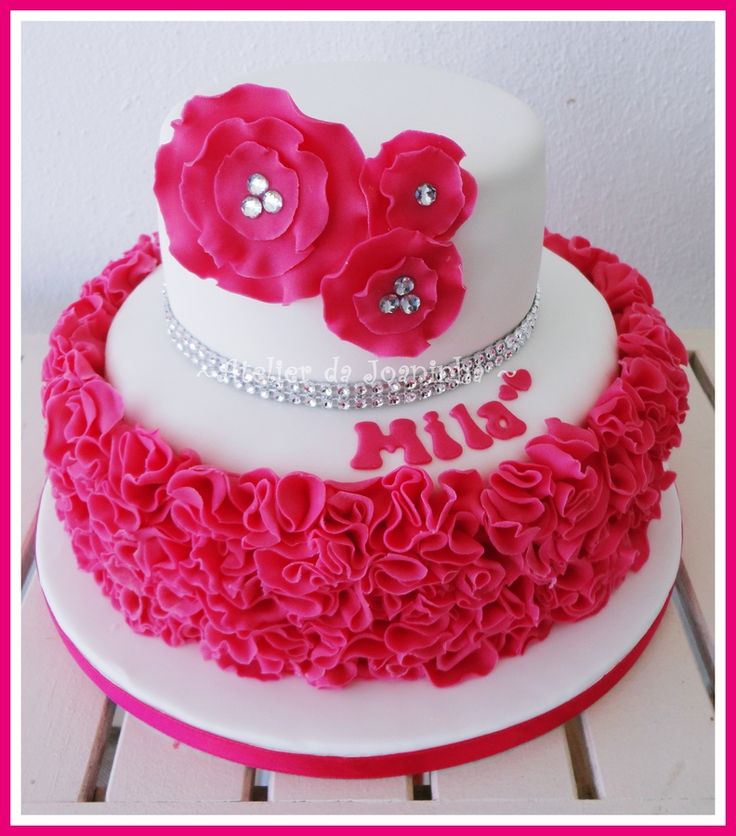 Pink Glam Birthday Cake