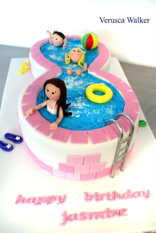 Pool Party Cake