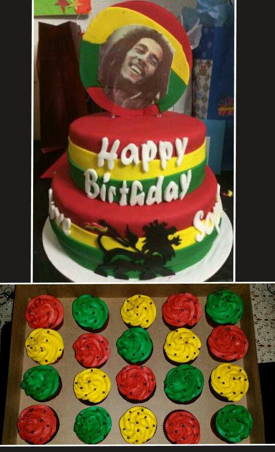 Reggae Cake Decorations