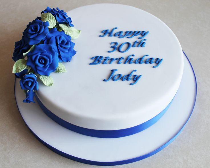 Royal Blue Birthday Cakes