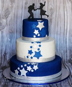 Royal Blue Birthday Cakes