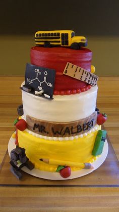 School Retirement Cake Ideas