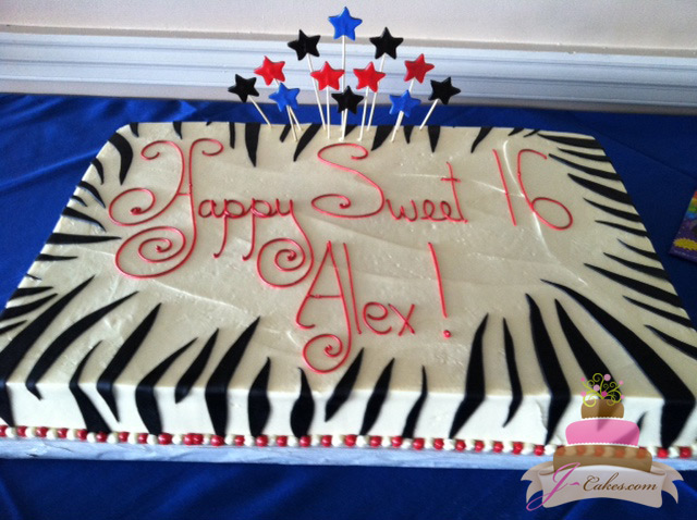 Sweet 16 Sheet Cake