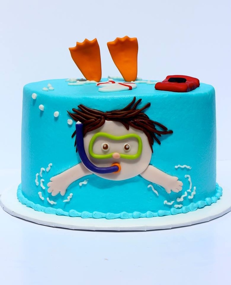 11 Photos of Swim Party For Birthday Cakes