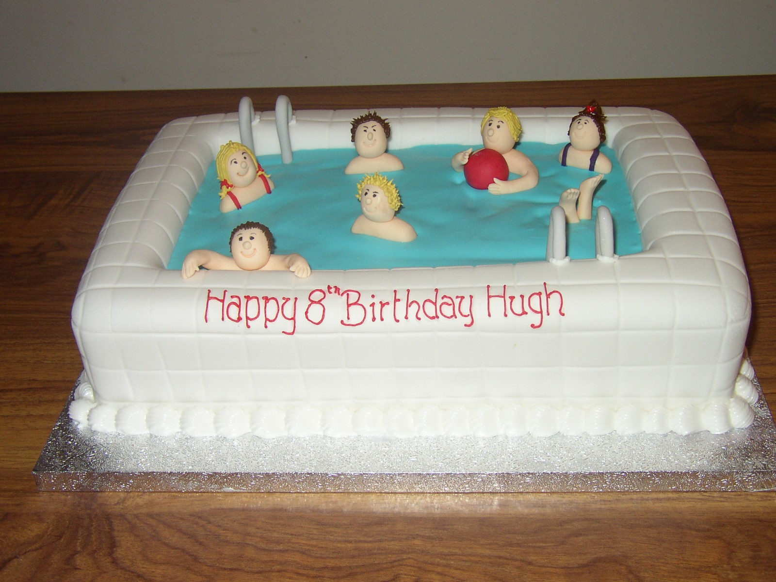 Swimming Pool Party Birthday Cake