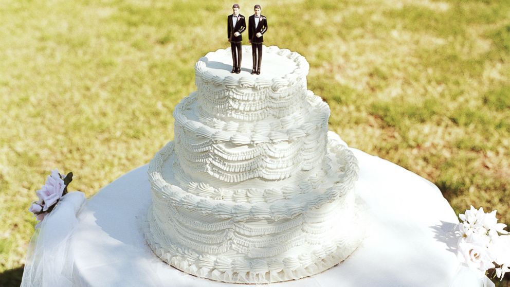 T Gay Wedding Cake