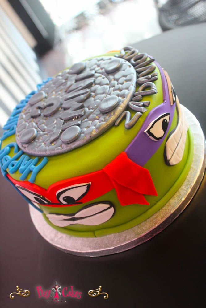 Teenage Mutant Ninja Turtles Birthday Cake