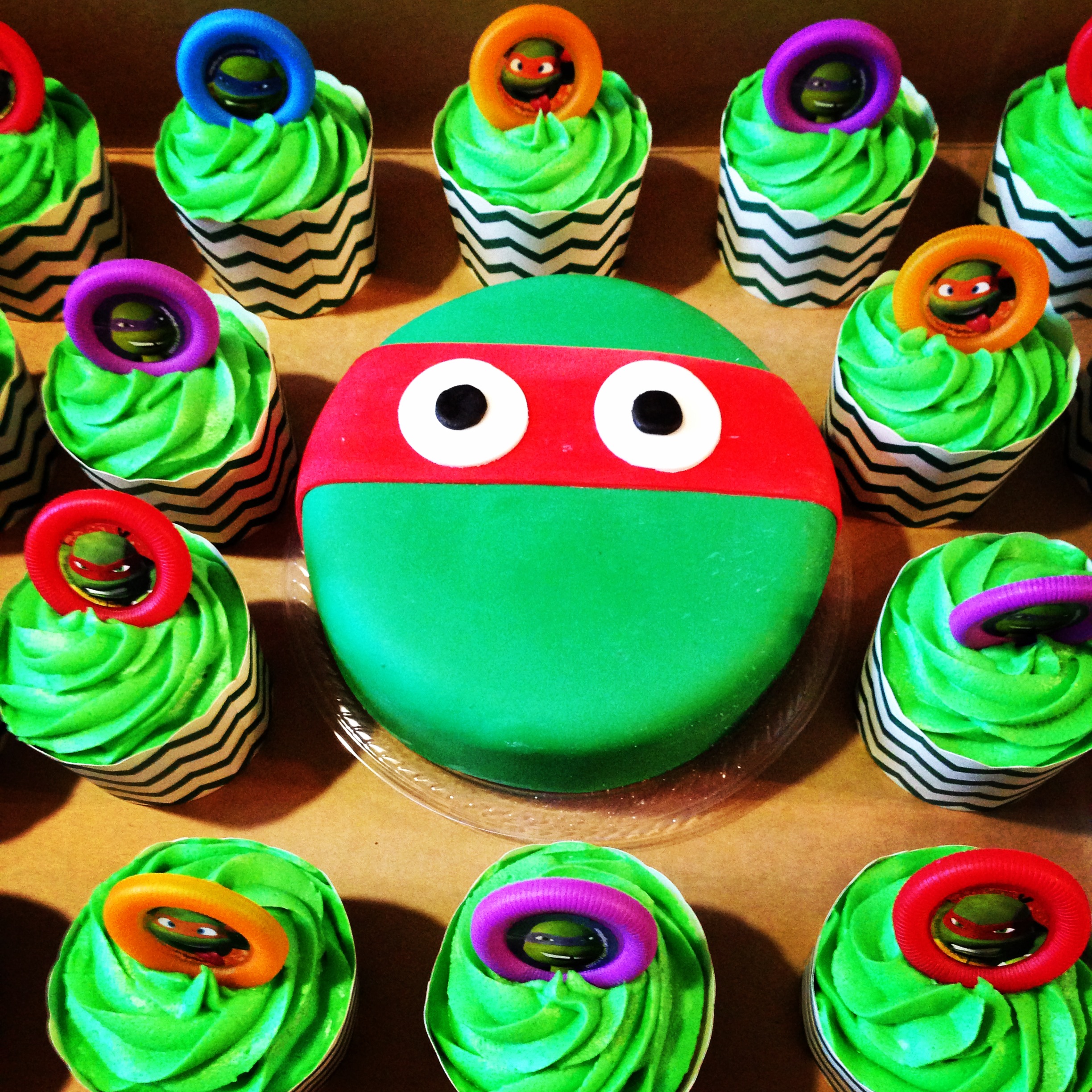 Teenage Mutant Ninja Turtles Cupcake Cake