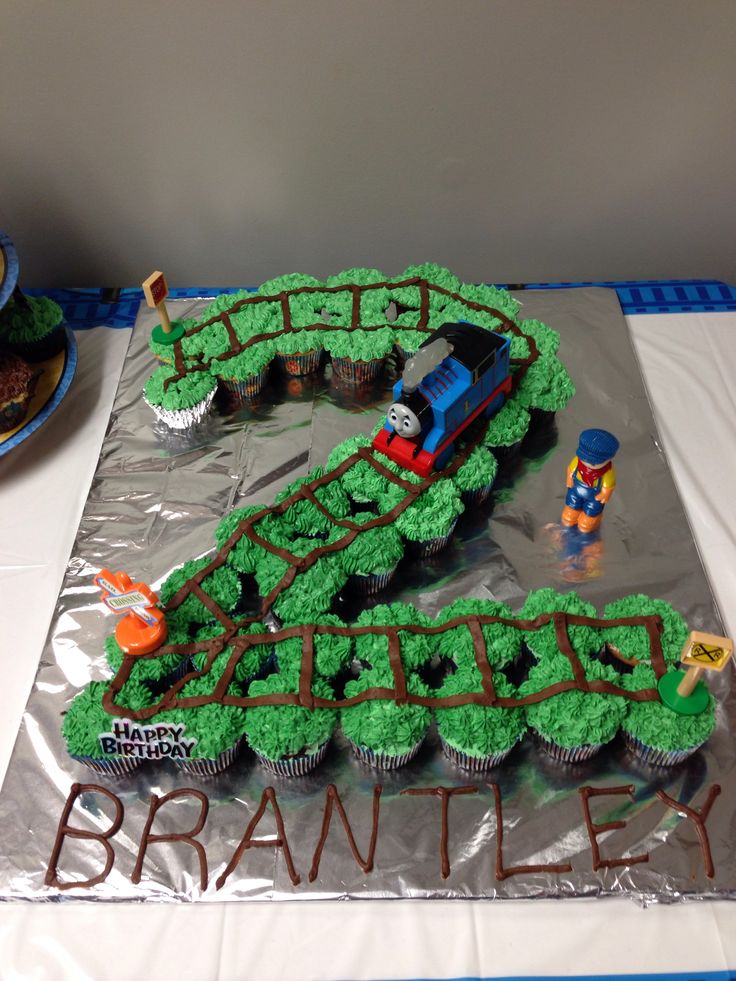 Thomas Train Cupcake Birthday Cake