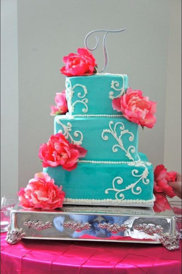 Tiffany Blue Wedding Cake