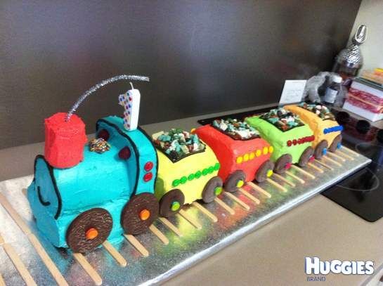 Train Birthday Cake