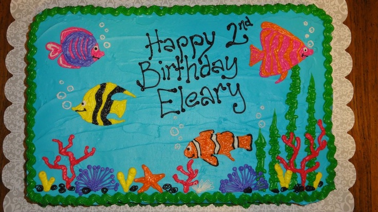 Tropical Fish Birthday Cake