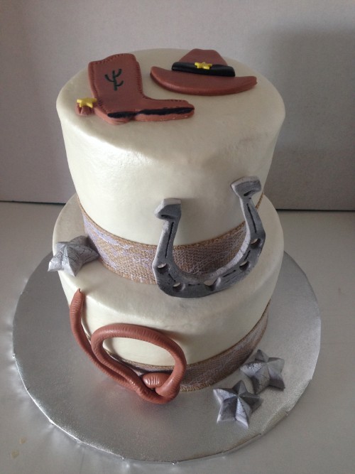 Western Style Wedding Cake