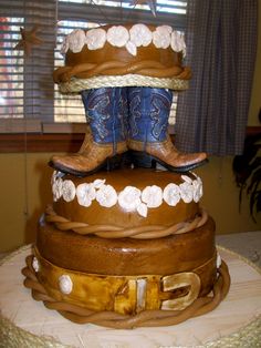 Western Wedding Grooms Cake Ideas