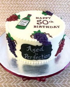 Wine Birthday Cake