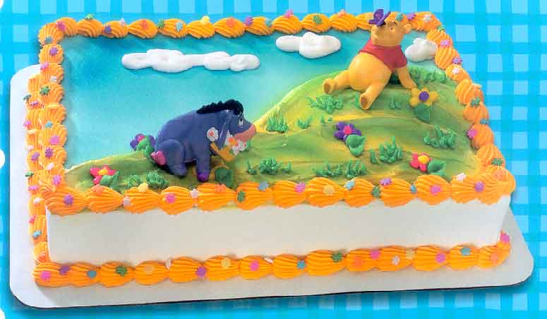 Winnie Pooh Sheet Birthday Cake