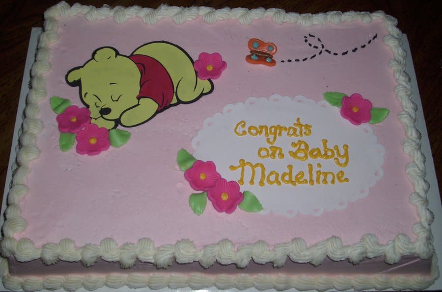 Winnie the Pooh Baby Shower Sheet Cakes