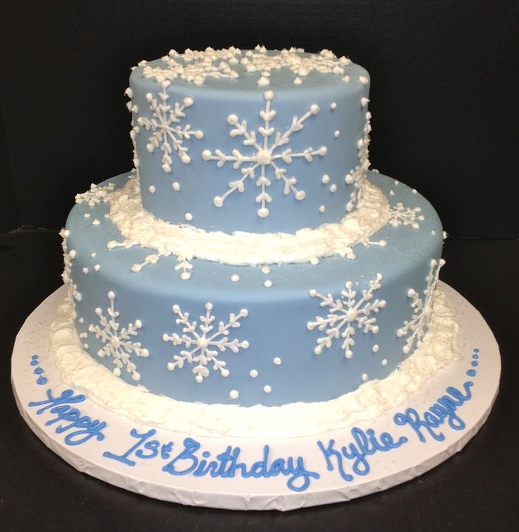 Winter Wonderland Birthday Cake