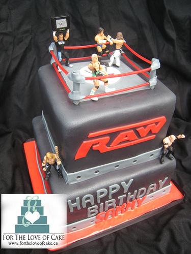 WWE Boys Birthday Cake