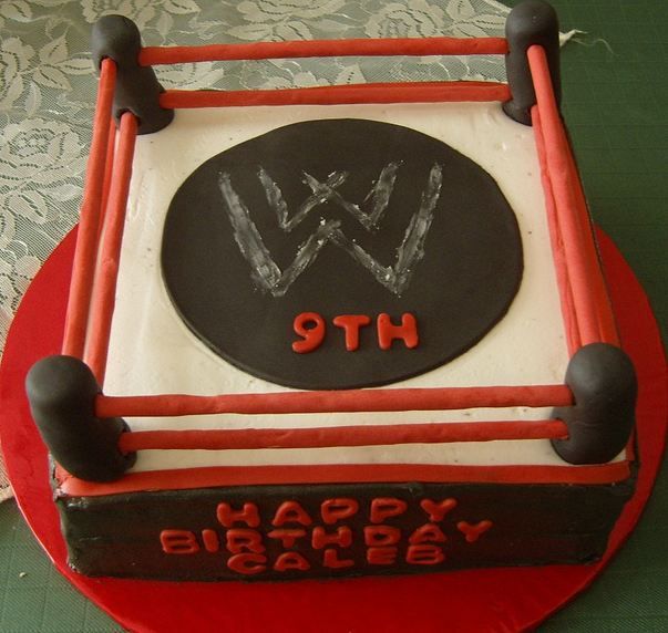 WWE Wrestling Ring Birthday Cake