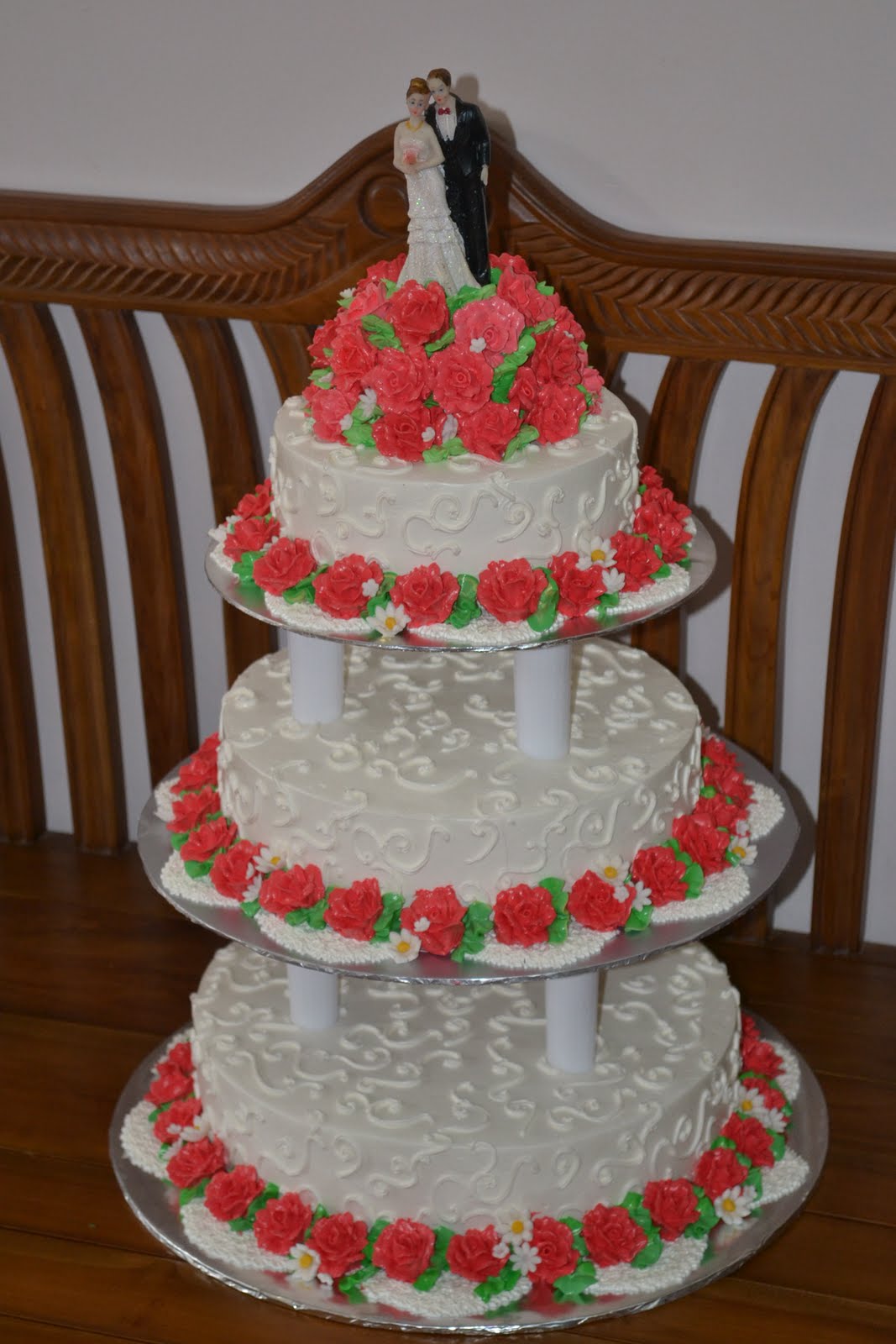 3 Tier Wedding Cake