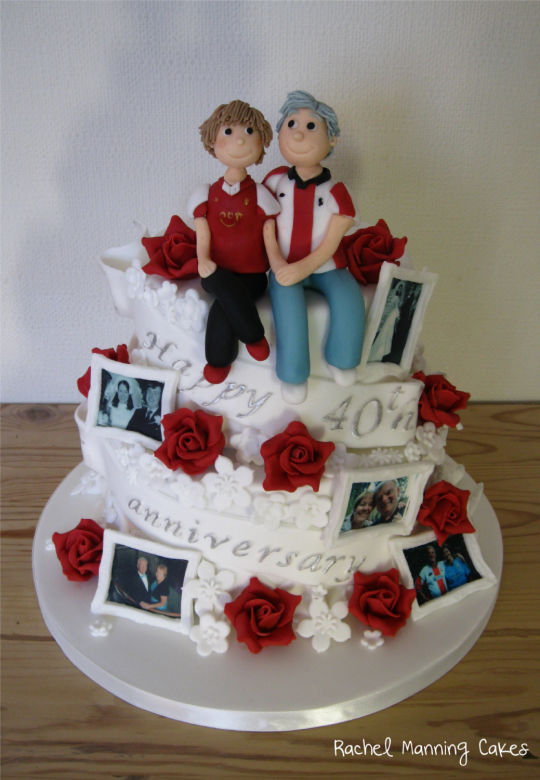 40th Wedding Anniversary Cake