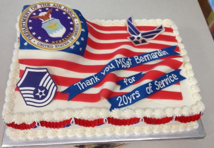 Air Force Retirement Cake Ideas