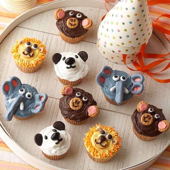 6 Photos of Animal Birthday Cupcakes For Girls