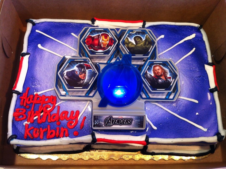 Avengers Birthday Cake