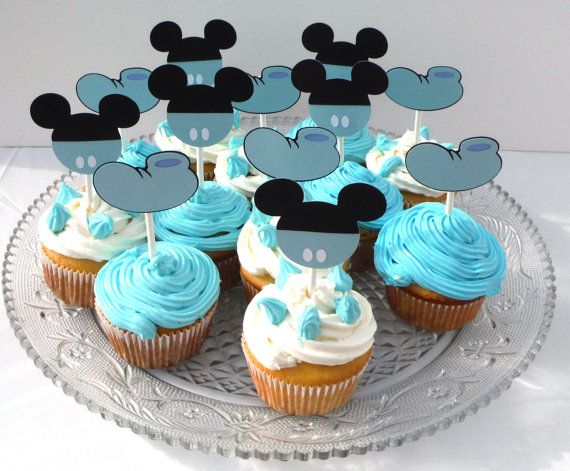 Baby Mickey Mouse Cupcake Toppers