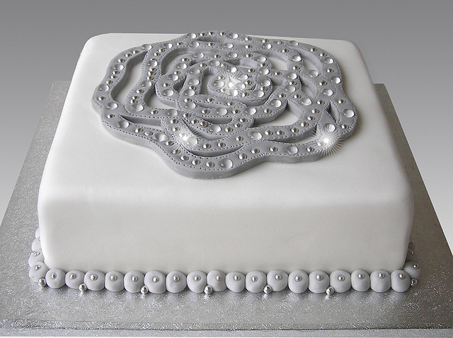 Birthday Cake with Diamonds