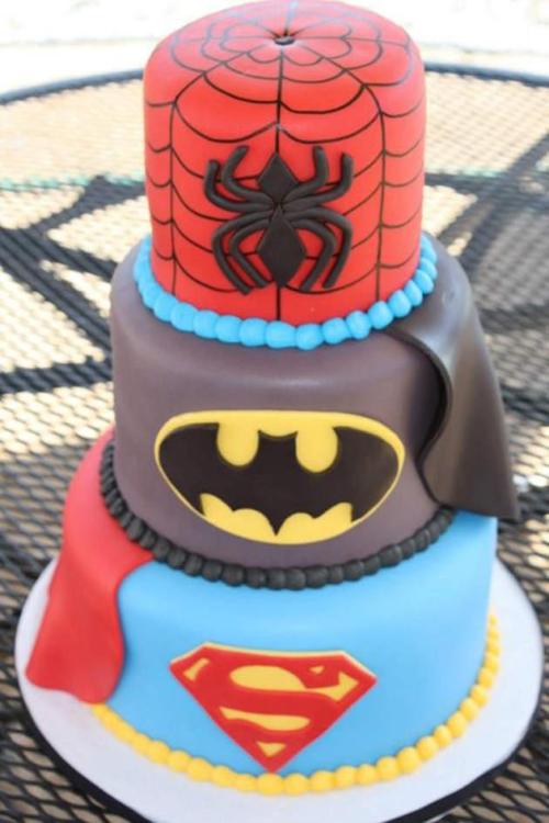 Boys Superhero Birthday Cake