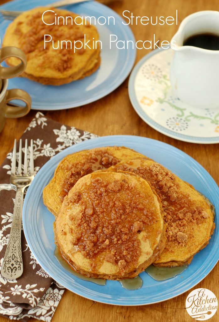 5 Photos of Cinnamon Streusel Pancakes