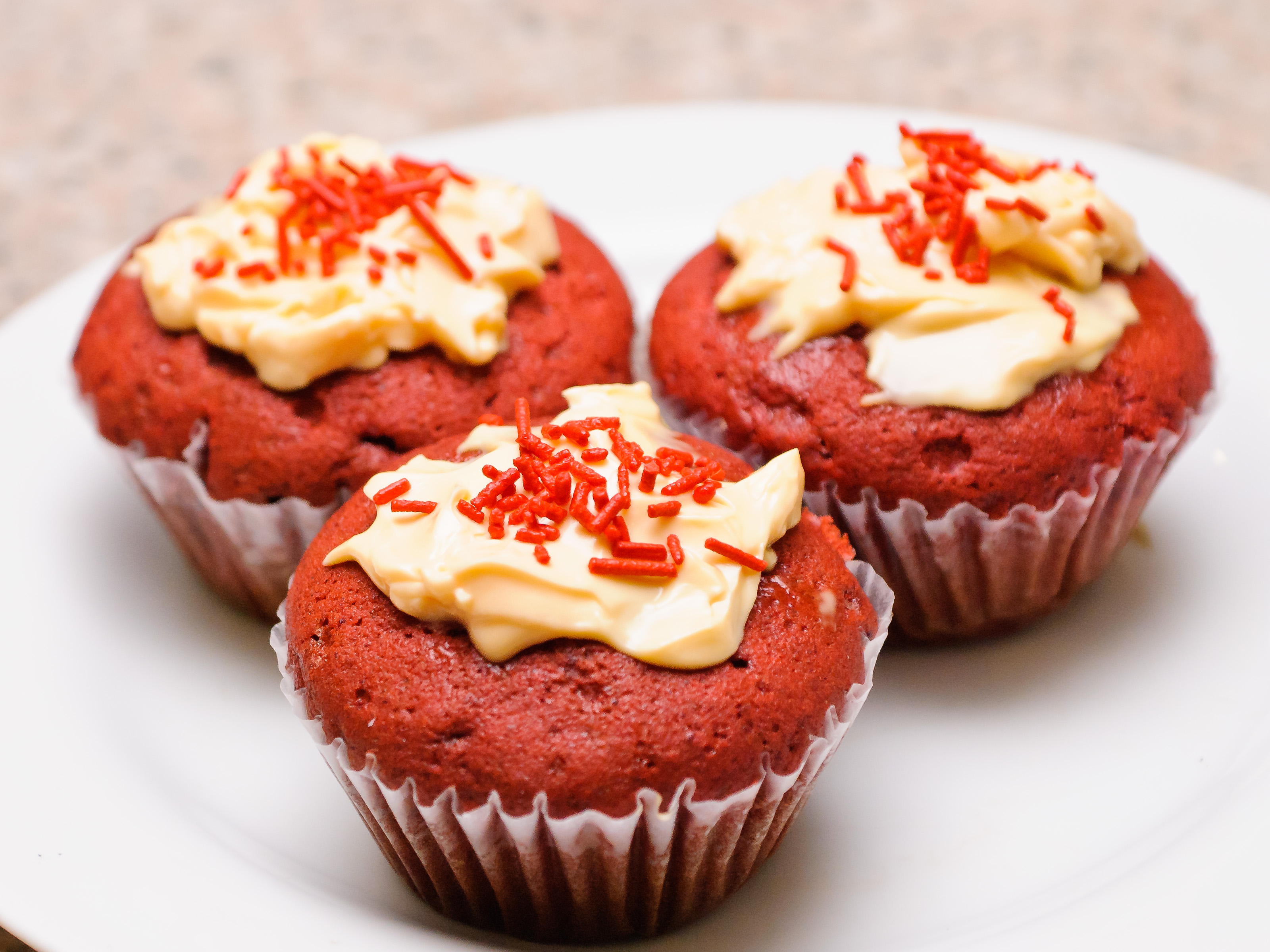 Cupcake Red Velvet Pancakes