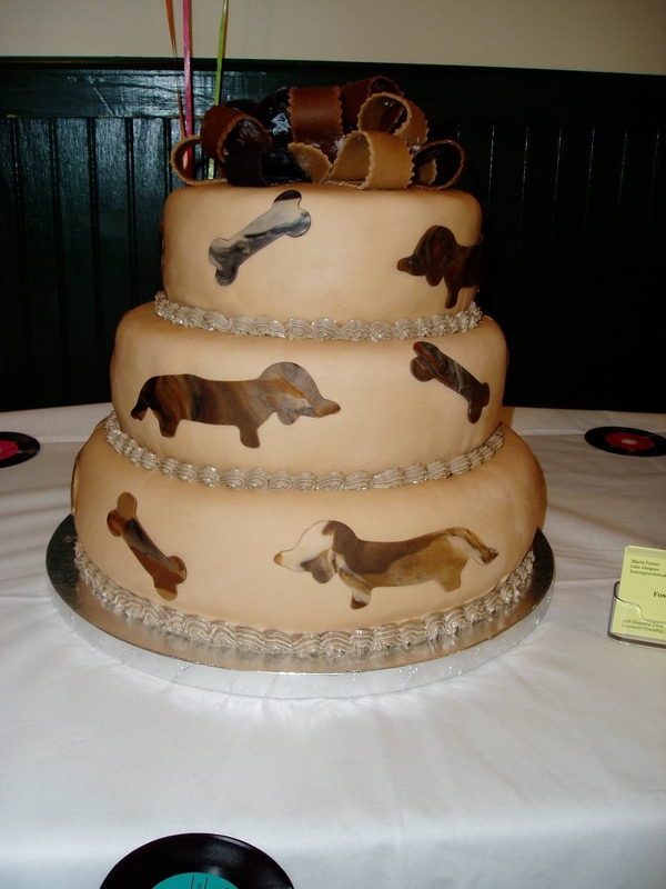 Dachshund Dog Birthday Cake