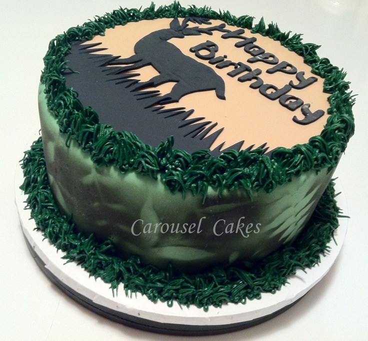 Deer Hunting Camo Cake