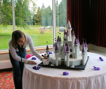 Disney Castle Wedding Cake