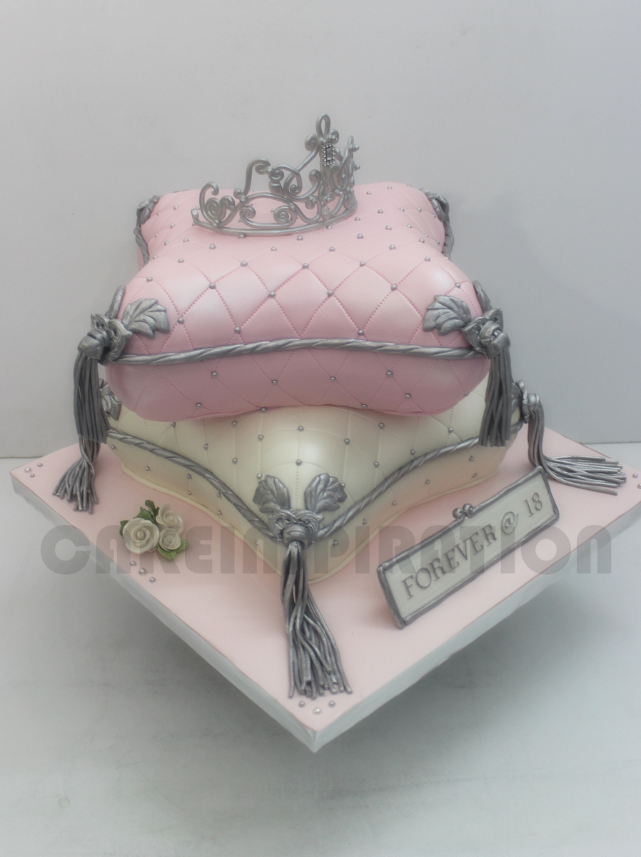 Elegant Pink Birthday Cake