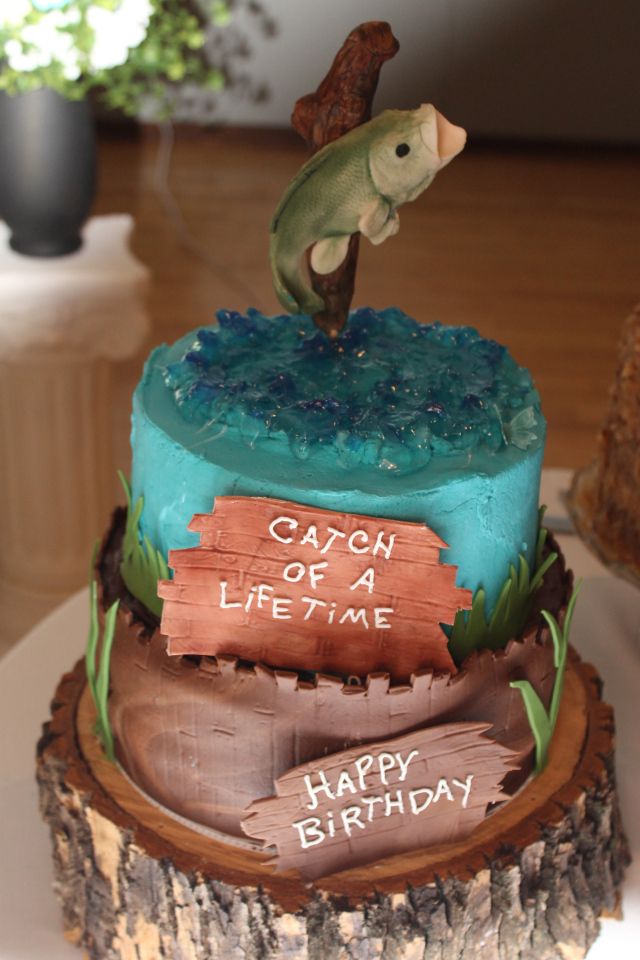 Fishing Grooms Cake Ideas