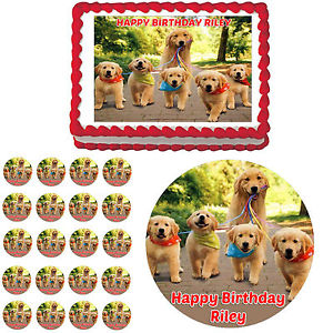 Golden Retriever Birthday Cake