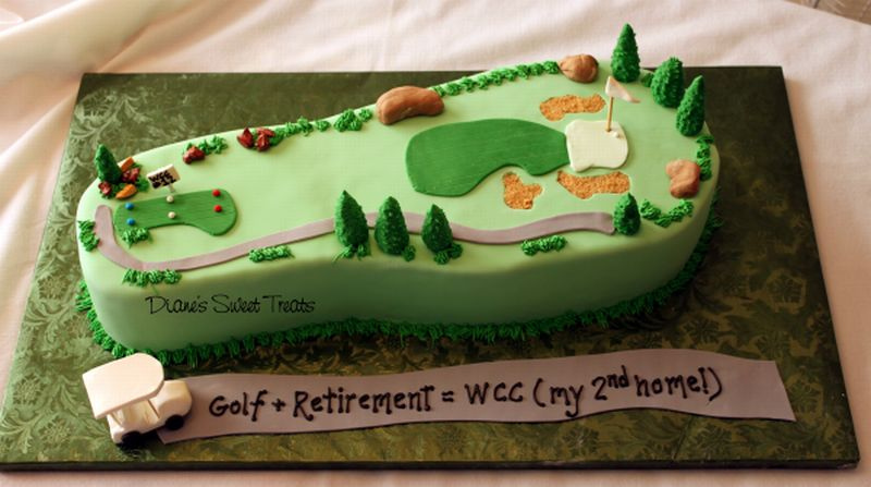 Golf Retirement Cake Ideas