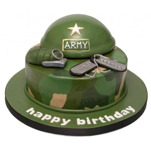 Happy Birthday Army Cake