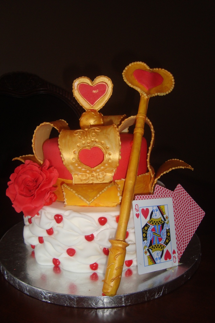 Heart Birthday Cake Queen