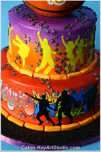 Hip Hop Dance Birthday Cake