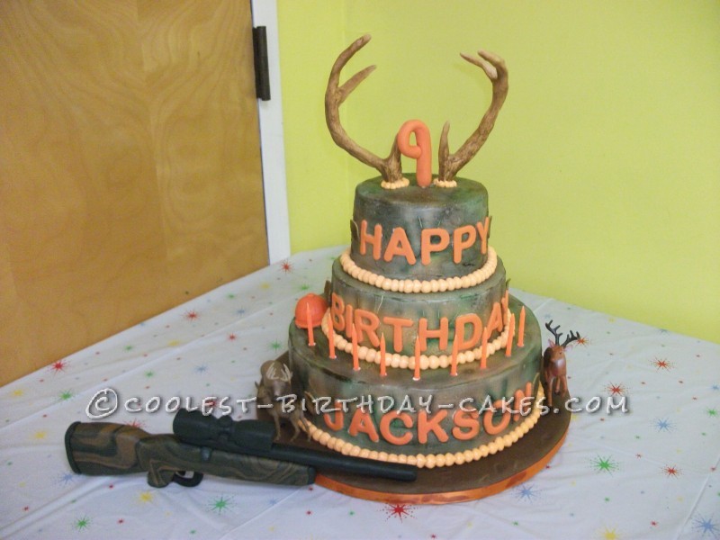 Hunting Camo Birthday Cake