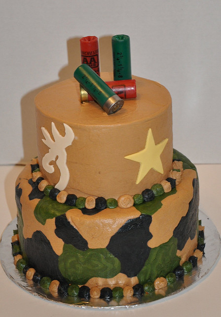 Hunting Camo Birthday Cake