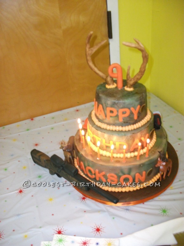 Hunting Camo Birthday Cake