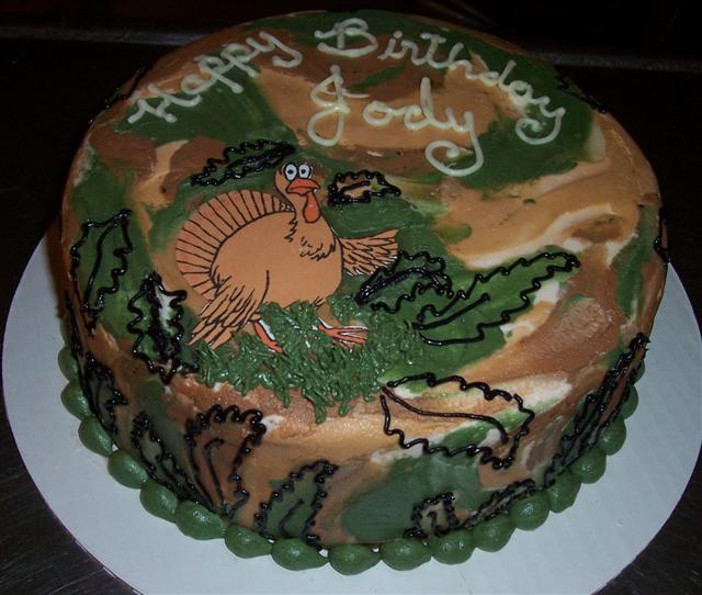 Hunting Camo Birthday Cake