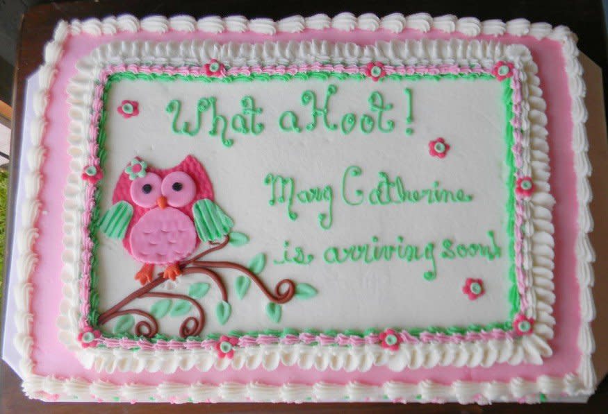 Images of Baby Shower Cakes Full Sheets with Owls