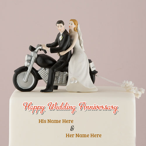 Motorcycle Wedding Cake Topper